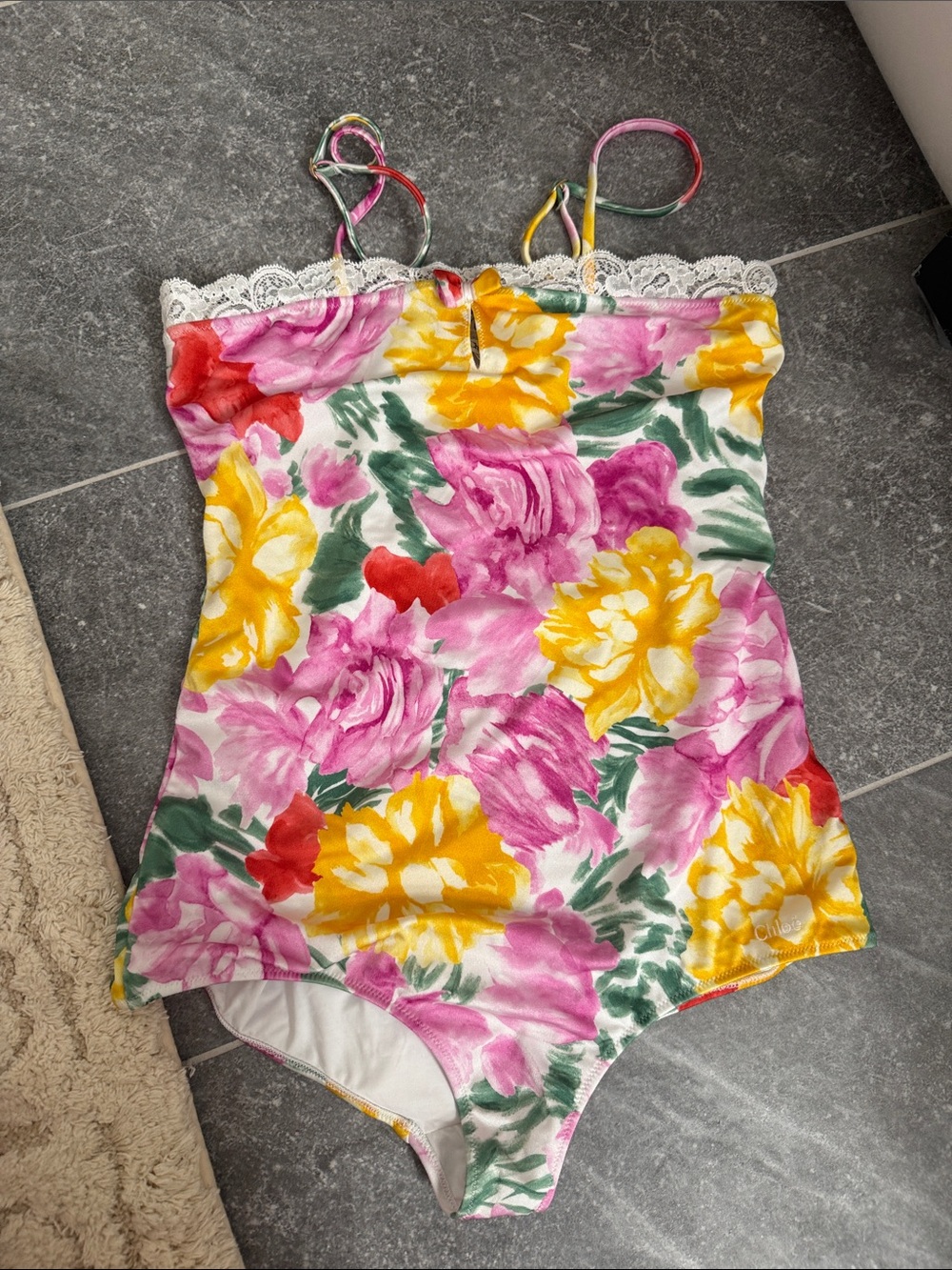 ✨ CHLOE SS 2026 GARDEN-PRINT BODYSUIT SWIMSUIT $ 1,090 - Picture 7 of 10